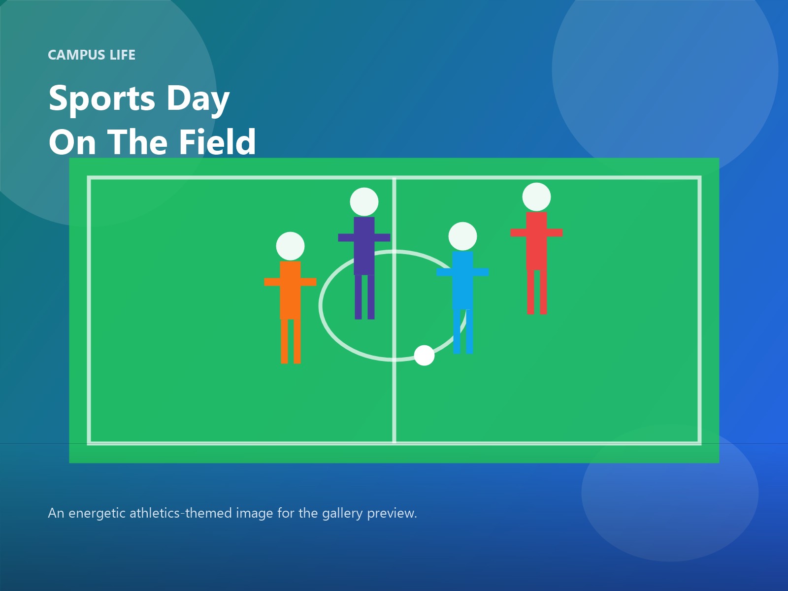 Students on the sports field